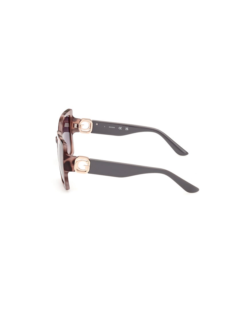 GUESS نظارات شمسية مربعة الشكل للنساء مع حماية من الأشعة فوق البنفسجية - GU0010355B52 - حجم العدسة: 52 مم - هافانا ملون - Image 2